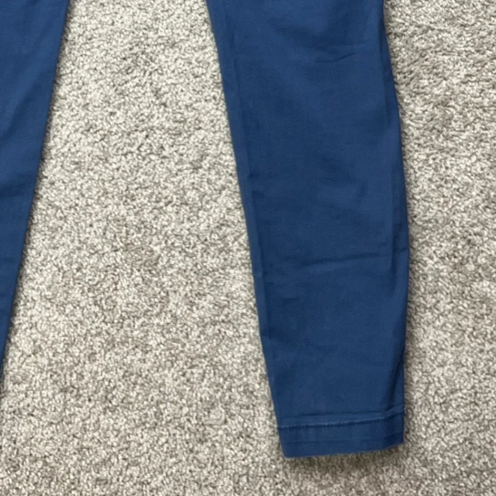 Banana Republic Lived-In Chino Pants Mens 31x32 Blue Skinny Fit Flat Front